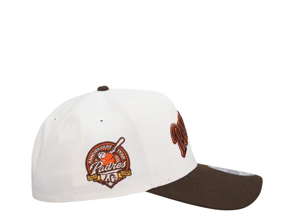 Gorra New Era 9Forty A-Frame MLB San Diego Padres 40.º aniversario