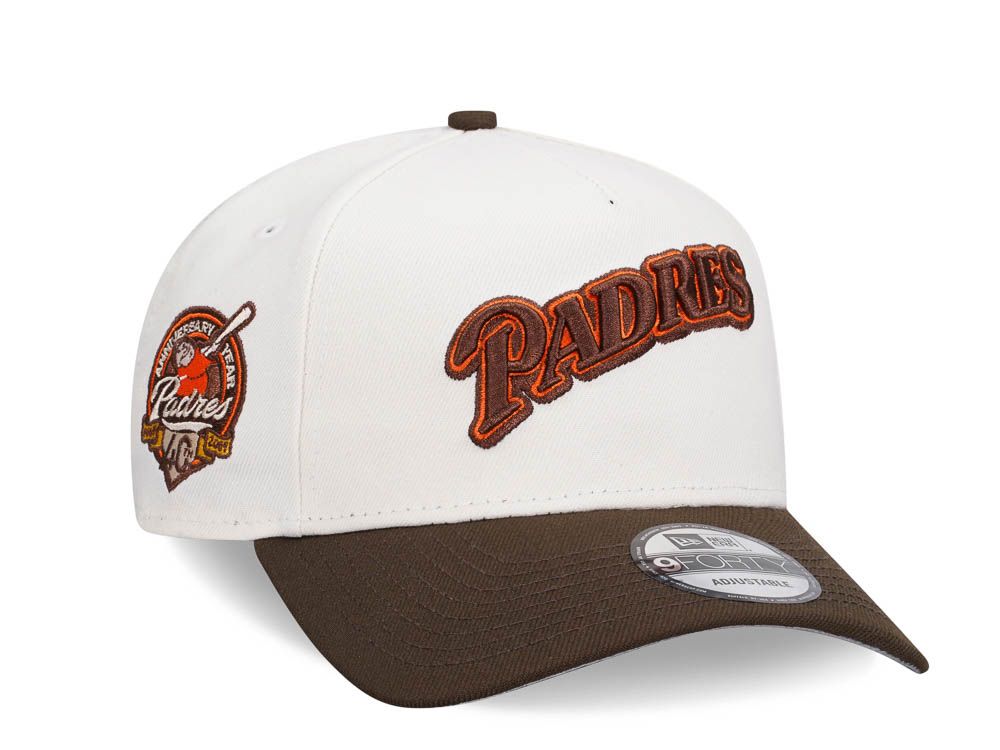 Gorra New Era 9Forty A-Frame MLB San Diego Padres 40.º aniversario