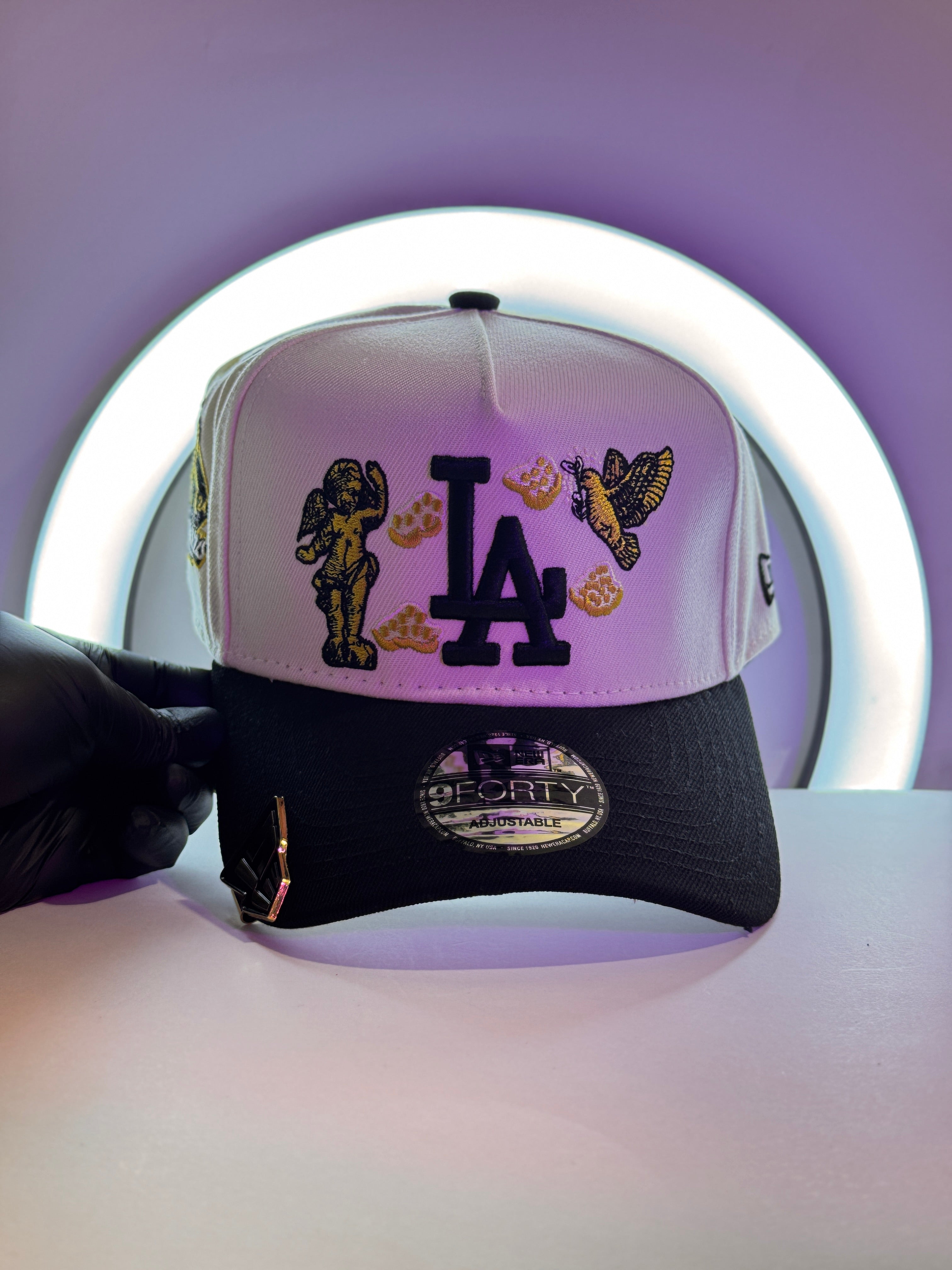 New Era 9Forty A-Frame MLB LA Dodgers Yankees "HEAVENLY CITY" Edition Cap