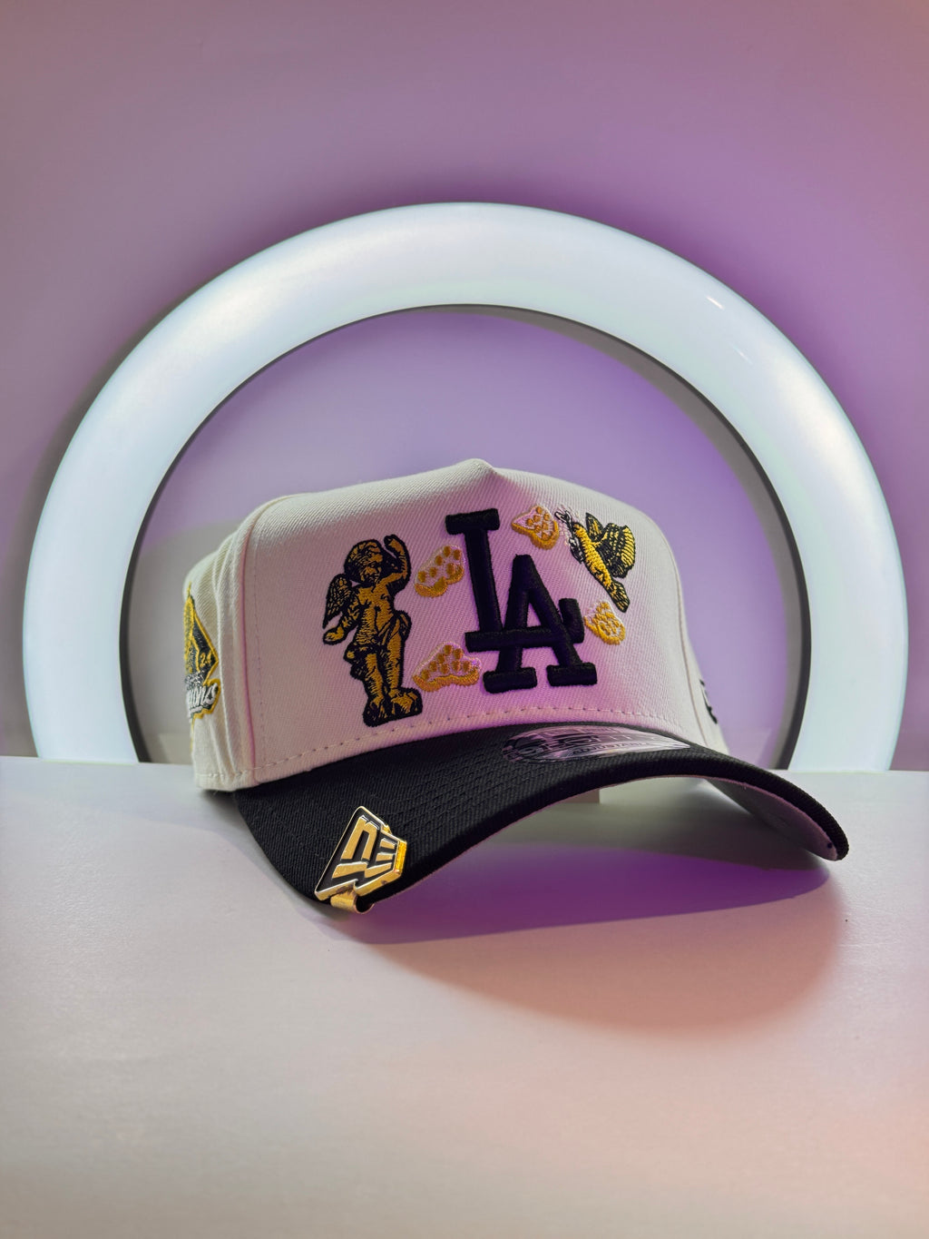 New Era 9Forty A-Frame MLB LA Dodgers Yankees "HEAVENLY CITY" Edition Cap