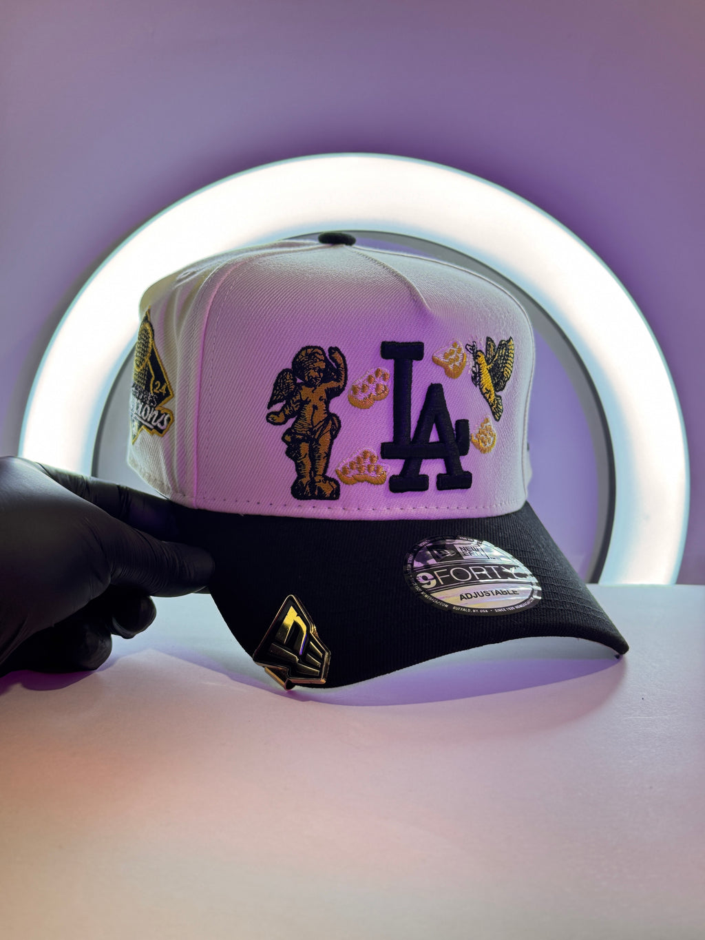 New Era 9Forty A-Frame MLB LA Dodgers Yankees "HEAVENLY CITY" Edition Cap